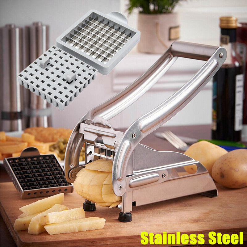 Stainless Steel Vegetable Potato Chips Slicer Cutter French Fries Making Tool