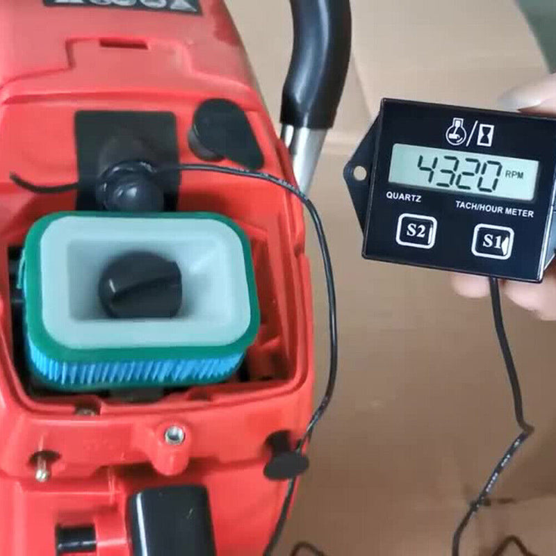 Digital Motorcycle Tach Hour Meter Motorbike ATV Boat Engine Gauge Tachomet