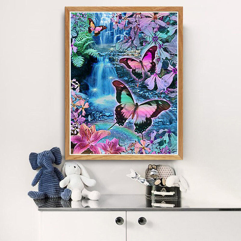 Butterfly 5D Full Diamonds Painting DIY Embroidery Cross Stitch Home Decor