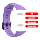 Strap Replacement for HUAWEI Band 6 TPU Wristband for HONOR Band 6 (Purple)
