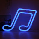 Note LED Neon Night Light Sign Wall Art Lamp for Xmas Home Party (Blue) Newly