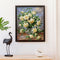 30x40cm White Rose DIY Paint By Numbers Oil Painting Kit Canvas