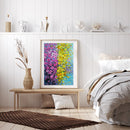 Hand Painted Oil Paint Kill Time Picture Colouring Yellow Flower Artcraft Gif