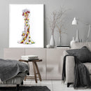 Oil Paint by Numbers Lady Canvas Artwork Living Room Art Picture Decoration Kit