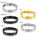 Health Care Hematite Energy Healing Magnetic Therapy Bracelet Detachable Bangle