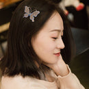 Butterfly Rhinestone Hair Clip Women Girl Korean Barrettes Hairpins Hairgrips