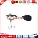 22g Plastic Long-cast Iron Plate Hard Lures with Rotating Sequins (Black)