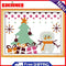 14CT Print Cross Stitch DIY Home Room Canvas Cartoon Christmas Series Needlework