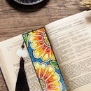 DIY Special Shape Diamond Painting Leather Bookmark Tassel Book Marks Craft Art