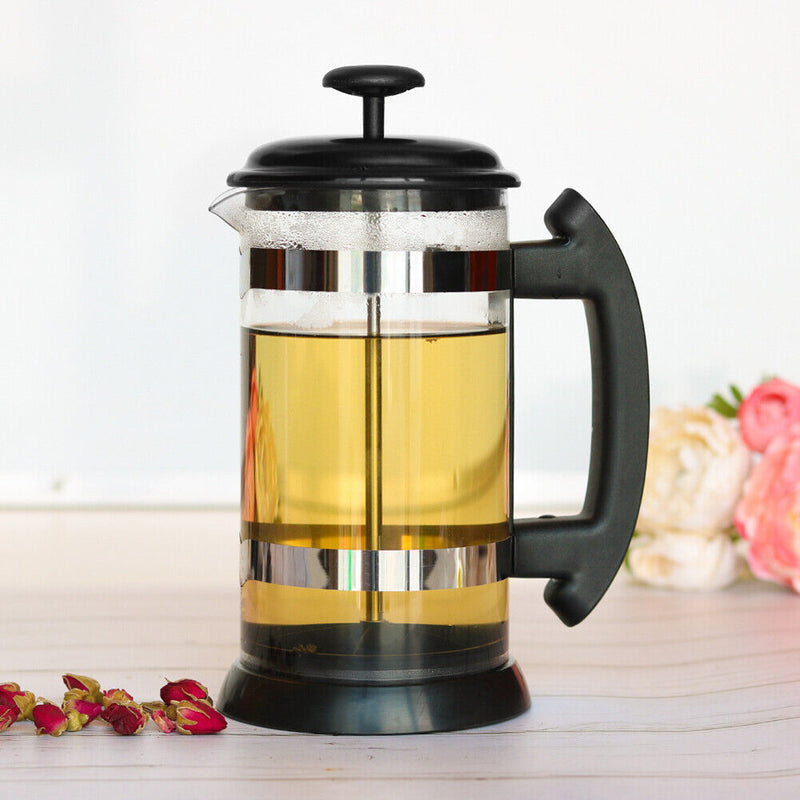 Stainless Steel 1000ml Tea Pouring Pot French Press Coffee Maker Kettle Newly