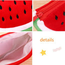 Cute Pencil Cases Fruit Stationery Watermelon Plush Cartoon Pencil Bags