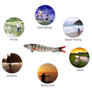Fishing Lures Slow Sinking Multi Jointed Bionic Lures with Hook (01) Newly