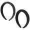 Women HairHoop Baroque Padded Rhinestone hairband Head wrap Handmade Headdress