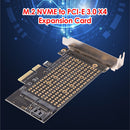 PCIe to M.2 NGFF SSD Adapter Card M+B Key M2 PCIE 3.0 X4 to SATA Expansion Card