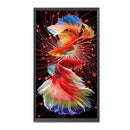 11CT Full Cross Stitch Pair of Koi Counted DIY Needlework Animal Wall Art Crafts