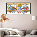 Home Cross Stitch 14CT Stamped Embroidery DIY Handwork (J169 Kitchen) Newly