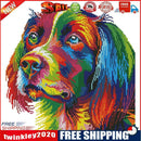Partial Cross Stitch 14CT Rainbow Dog Counted Embroidery DIY Needlework Kit