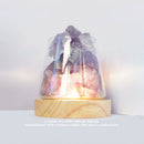 Room Air Purifier Salt Night Light USB Crystal Salt Rock Lamp Sleeping Light