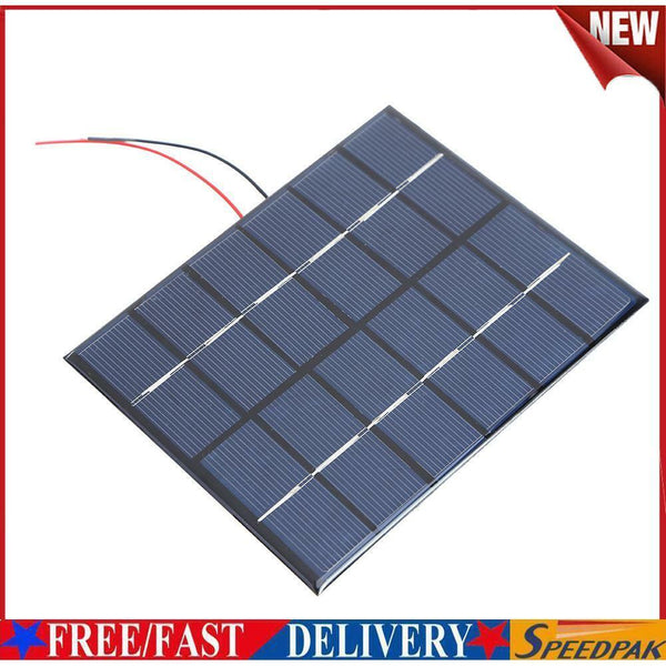 Portable 2W 6V 330mA Polysilicon Solar Power Panel DIY Kit Battery Panel #F