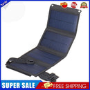 USB Solar Panel Waterproof Folding 20W Solar Cell Charger for Phone (Black)