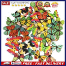 50pcs Retro Wooden Sewing Buttons Butterfly Shape DIY Scrapbooking Clothes