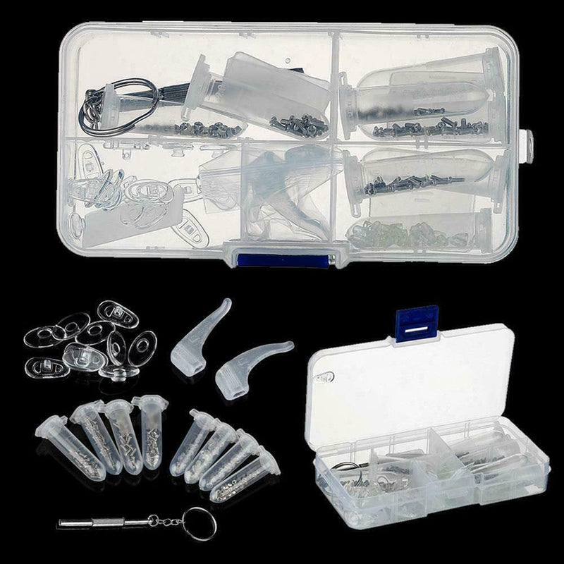 1*Eye Glasses Repair Tool Screw Nose Pad Nut Optical For Eyeglass Kit I7W0