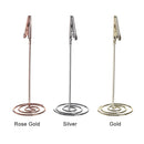Desktop Decoration Table Numbers Holder Place Card Clamps Stand Photos Clips
