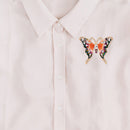 Colorful Butterfly Brooches Rhinestone Pins Men Women Enamel Lapel Badge Jewelry