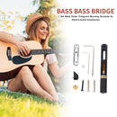 Black Single String Fan Bass Bridge with 4pcs Screws Guitar Instrument Accessory