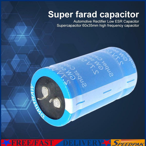2.7V 500F 60x35mm ESR Electrolytic Farad Capacitor Electronic Components #F