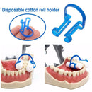 20PCS Blue Disposable Cotton Roll Holder Clip Dental Dentist Clinic Holder~