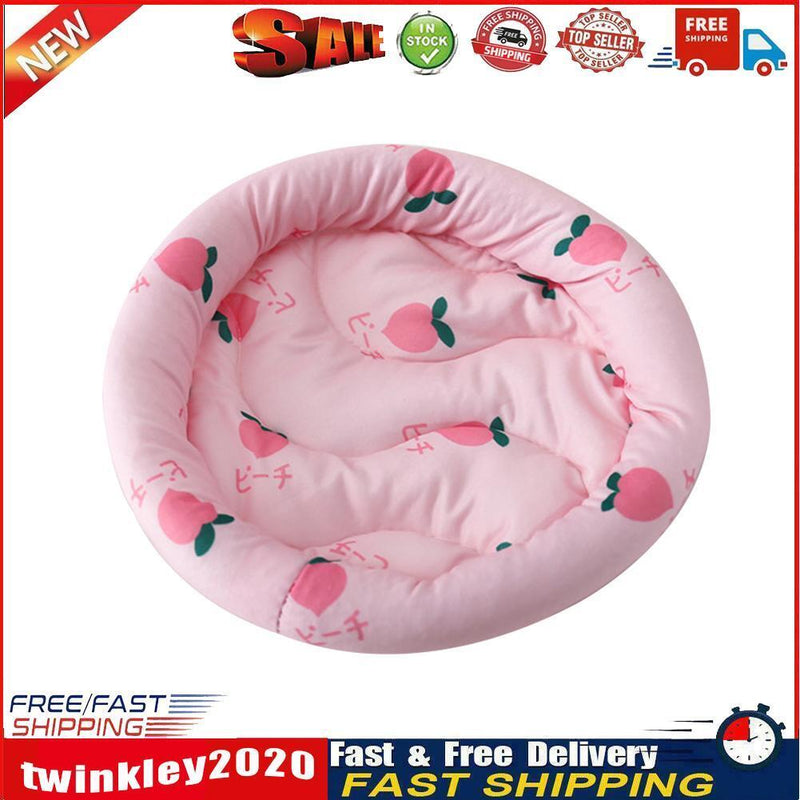 Pet Hamster Nest Pad Cotton Cushion Soft Warm Sleeping Bed (Pink Cherry S) Newly