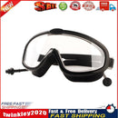 Children Swimming Goggles w/ Earbuds Anti Fog Swimming Glasses (Black) Newly