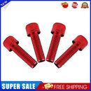 4pcs Bicycle Handlebar Stem Screw Bike Fixed Riser Bolts (M6x18mm Red)