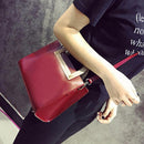2pcs Women Crossbody Handbag PU Tote Shoulder Composite Bags Set(Red)