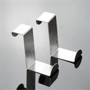 2pcs Door Hook Multipurpose Stainless Steel Kitchen Cabinet Clothes Hangers