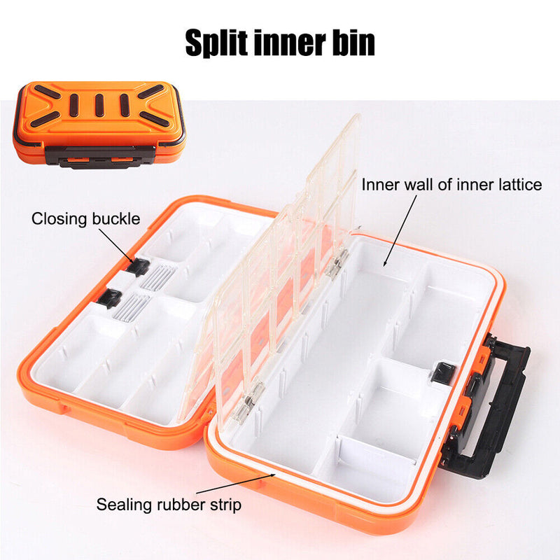 254pcs Waterproof Fishing Tackles Box Accessories Kit Set Rock Fishing Tools