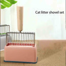 Cat Litter Shovel Base Pet Toilet Cleaning Poop Scooper Tool (Pink Base) Newly