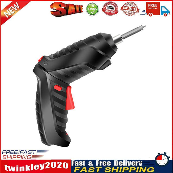 4.2V Mini Rechargeable Electric Screwdriver Drill Bits Set with LED Light Newly
