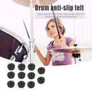 10pcs/set Drum Kit Cymbal Felt Pads Grey Protection Effect for Drum Slices Felt