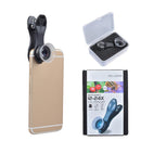 APEXEL APL-24X Professional 2 in 1 Clip-on 12X+24X Macro Lens for Phone Newly