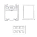 Plastic Cookie Cutting Mold Small Bed Shape Biscuit DIY Sugar Mold Baking U8K6