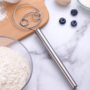 13" Bread Flour Eggs Mixing Rod Danish Dough Whisk Blender Coil Mixer