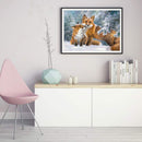 Snow Fox Diamond Painting Full Round Drill Home Decoration for Bedroom