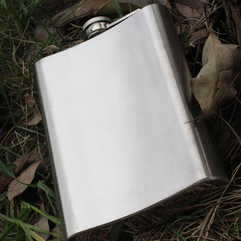 8Oz Stainless Steel Portable Camping Wine Bottle Whisky Pot Flask Flagon
