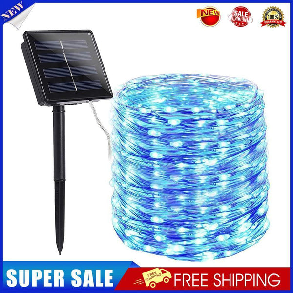 2xSolar String Lights Waterproof Copper Wire Fairy Lamp (Blue White 200LED)