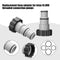 Garden Hose Conversion Adapter - Waterproof 1.25" to 1.5" Hose Connect Accessory