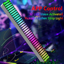 APP Control 32 LED Voice Activated Light Pickup Rhythm Strip Light for Car Newly