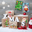 24 Sheets Christmas Decor Stickers DIY Gift Bags Boxes Decoration Paper Labels~