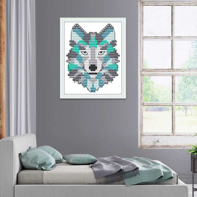 Cute Animal Series DIY 14CT Stamped Print On Canvas Cross Stitch for Home Gift